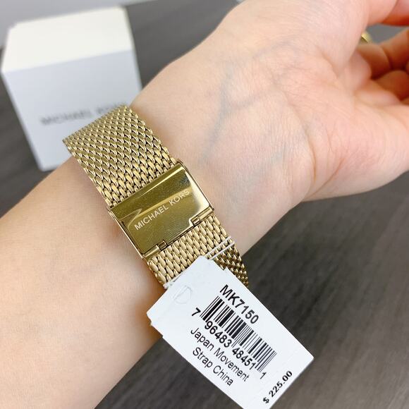 Michael Kors MK7150 Auden Three-Hand Gold-Tone Alloy Watch - Picture 9 of 9